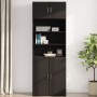 Wandschrank aus schwarzem Ingenieurholz 80x42,5x40 cm von , Sideboards - Ref: Foro24-846125, Preis: 61,76 €, Rabatt: %