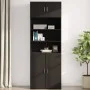 Wandschrank aus schwarzem Ingenieurholz 80x42,5x40 cm von , Sideboards - Ref: Foro24-846125, Preis: 61,00 €, Rabatt: %