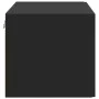 Armario de pared madera de ingeniería negro 80x42,5x40 cm by , Sideboards - Ref: Foro24-846125, Price: 61,00 €, Discount: %