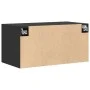 Wandschrank aus schwarzem Ingenieurholz 80x42,5x40 cm von , Sideboards - Ref: Foro24-846125, Preis: 61,00 €, Rabatt: %