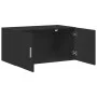Wandschrank aus schwarzem Ingenieurholz 80x42,5x40 cm von , Sideboards - Ref: Foro24-846125, Preis: 61,00 €, Rabatt: %