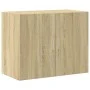 Wandschrank aus Sonoma-Eichenfurnierholz 80x42,5x64 cm von , Sideboards - Ref: Foro24-846133, Preis: 82,64 €, Rabatt: %