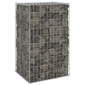 Gabion wall with galvanized steel covers 60x50x100 cm by vidaXL, fence panels - Ref: Foro24-147812, Price: 51,68 €, Discount: %
