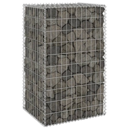 Gabionenwand mit verzinkten Stahlabdeckungen 60x50x100 cm von vidaXL, Zaunpaneele - Ref: Foro24-147812, Preis: 52,68 €, Rabat...