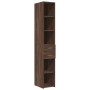 Aparador de madera de ingeniería marrón roble 30x42,5x185 cm by , Sideboards - Ref: Foro24-846242, Price: 100,09 €, Discount: %