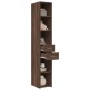 Aparador de madera de ingeniería marrón roble 30x42,5x185 cm by , Sideboards - Ref: Foro24-846242, Price: 100,09 €, Discount: %