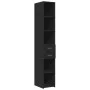 Aparador de madera de ingeniería negro 30x42,5x185 cm de , Aparadores - Ref: Foro24-846237, Precio: 101,28 €, Descuento: %