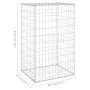 Gabionenwand mit verzinkten Stahlabdeckungen 60x50x100 cm von vidaXL, Zaunpaneele - Ref: Foro24-147812, Preis: 51,68 €, Rabat...