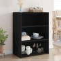 Aparador de madera de ingeniería negro 70x41x93 cm by , Sideboards - Ref: Foro24-846370, Price: 67,06 €, Discount: %