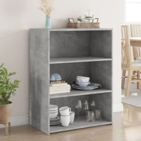 Ingenieurholz-Sideboard in Betongrau 70x41x93 cm von , Sideboards - Ref: Foro24-846372, Preis: 59,21 €, Rabatt: %