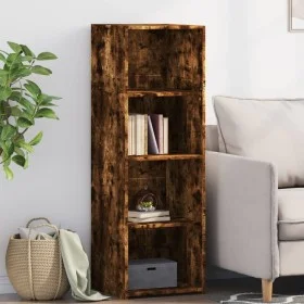 Aparador alto madera de ingeniería roble ahumado 40x41x124 cm by , Sideboards - Ref: Foro24-846387, Price: 62,84 €, Discount: %