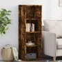 Aparador alto madera de ingeniería roble ahumado 40x41x124 cm de , Aparadores - Ref: Foro24-846387, Precio: 62,84 €, Descuent...