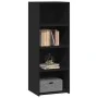 Aparador alto madera ingeniería negro 45x41x124 cm by , Sideboards - Ref: Foro24-846391, Price: 67,01 €, Discount: %