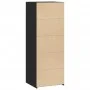 Aparador alto madera ingeniería negro 45x41x124 cm by , Sideboards - Ref: Foro24-846391, Price: 67,01 €, Discount: %