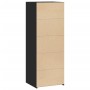 Aparador alto madera ingeniería negro 45x41x124 cm by , Sideboards - Ref: Foro24-846391, Price: 67,91 €, Discount: %
