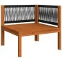 Garden corner sofas 2 pcs solid acacia wood and cushions by vidaXL, Modular outdoor sofas - Ref: Foro24-312424, Price: 265,76...