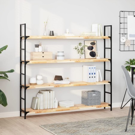 Estante flotante madera maciza de acacia sin tratar 140x20x4 cm by , Shelves and shelves - Ref: Foro24-3279435, Price: 60,46 ...