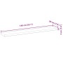 Estante flotante madera maciza de acacia sin tratar 140x20x4 cm by , Shelves and shelves - Ref: Foro24-3279435, Price: 60,46 ...