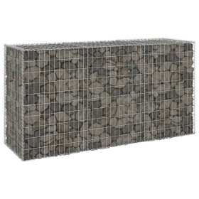 Gabion wall with galvanized steel covers 200x60x100 cm by vidaXL, fence panels - Ref: Foro24-147815, Price: 105,06 €, Discoun...