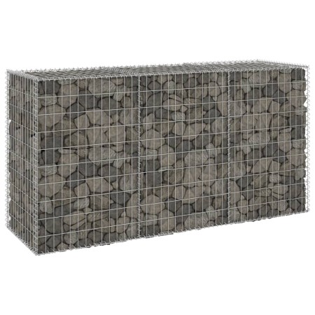 Gabionenwand mit verzinkten Stahlabdeckungen 200x60x100 cm von vidaXL, Zaunpaneele - Ref: Foro24-147815, Preis: 99,85 €, Raba...