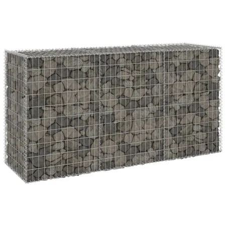 Muro de gaviones con cubiertas acero galvanizado 200x60x100 cm de vidaXL, Paneles de vallas - Ref: Foro24-147815, Precio: 98,...