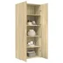 Ingenieurholz-Sideboard Eiche Sonoma 80x42,5x185 cm von , Sideboards - Ref: Foro24-3281436, Preis: 199,03 €, Rabatt: %