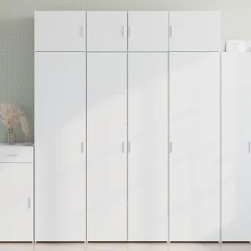 Hoher Schrank aus weißem Ingenieurholz 80x42,5x185 cm von , Sideboards - Ref: Foro24-3281434, Preis: 236,33 €, Rabatt: %