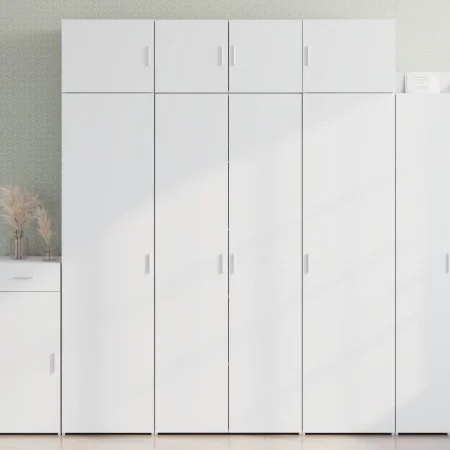 Aparador alto madera de ingeniería blanco 80x42,5x185 cm by , Sideboards - Ref: Foro24-3281434, Price: 236,33 €, Discount: %