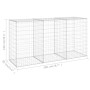 Gabionenwand mit verzinkten Stahlabdeckungen 200x60x100 cm von vidaXL, Zaunpaneele - Ref: Foro24-147815, Preis: 99,85 €, Raba...
