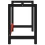 Black and red metal workbench structure 150x57x79 cm by vidaXL, Table legs - Ref: Foro24-147927, Price: 77,14 €, Discount: %