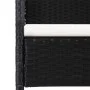 Sillas de jardín con cojines crema 2 uds ratán sintético negro de , Sillas de jardín - Ref: Foro24-318724, Precio: 94,02 €, D...