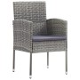 Sillas de jardín con cojines grises 2 uds ratán sintético gris by , Garden chairs - Ref: Foro24-318705, Price: 88,23 €, Disco...