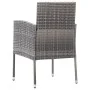 Gartenstühle mit grauen Kissen, 2 Stück, graues Kunststoffrattan von , Gartenstühle - Ref: Foro24-318705, Preis: 106,25 €, Ra...