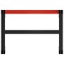 Black and red metal workbench structure 150x57x79 cm by vidaXL, Table legs - Ref: Foro24-147927, Price: 78,93 €, Discount: %