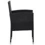 Sillas de jardín con cojines crema 4 uds ratán sintético negro de , Sillas de jardín - Ref: Foro24-318707, Precio: 190,97 €, ...