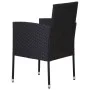 Sillas de jardín con cojines crema 4 uds ratán sintético negro de , Sillas de jardín - Ref: Foro24-318707, Precio: 190,97 €, ...