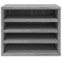 Organizador escritorio madera ingeniería gris 36x26x29,5 cm by , Classification and organization - Ref: Foro24-848050, Price:...