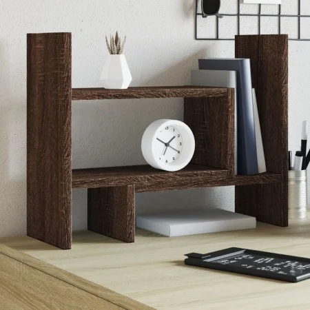 Organizador escritorio madera ingeniería marrón 38,5x17x39 cm by , Classification and organization - Ref: Foro24-848065, Pric...