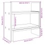Organizador escritorio madera ingeniería marrón 38,5x17x39 cm by , Classification and organization - Ref: Foro24-848065, Pric...