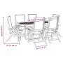 Juego comedor de jardín 7 pzas madera maciza acacia y textileno de , Conjuntos de jardín - Ref: Foro24-3279281, Precio: 679,7...