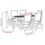 Juego comedor de jardín 7 pzas madera maciza acacia y textileno by , Garden sets - Ref: Foro24-3279295, Price: 674,12 €, Disc...