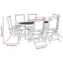 Juego comedor de jardín 7 pzas madera maciza acacia y textileno von , Gartensets - Ref: Foro24-3279295, Preis: 691,88 €, Raba...