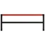 Workbench black and red metal structure 150x57x79 cm by vidaXL, Table legs - Ref: Foro24-147929, Price: 78,40 €, Discount: %