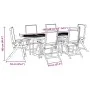 Juego comedor de jardín 7 pzas madera maciza acacia y textileno de , Conjuntos de jardín - Ref: Foro24-3279276, Precio: 776,6...