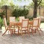 Juego comedor de jardín 7 pzas madera maciza acacia y textileno de , Conjuntos de jardín - Ref: Foro24-3279283, Precio: 642,0...