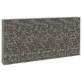 Gabion wall with galvanized steel covers 300x30x150 cm by vidaXL, fence panels - Ref: Foro24-147822, Price: 188,48 €, Discoun...