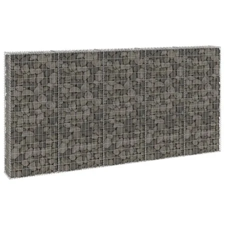 Gabion wall with galvanized steel covers 300x30x150 cm by vidaXL, fence panels - Ref: Foro24-147822, Price: 179,71 €, Discoun...