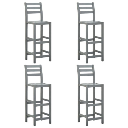 Küchenhocker 4 Einheiten aus massivem grauem Akazienholz von vidaXL, Küchenhocker - Ref: Foro24-312418, Preis: 276,88 €, Raba...
