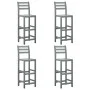 Kitchen stools 4 units solid gray acacia wood by vidaXL, Kitchen stools - Ref: Foro24-312418, Price: 271,56 €, Discount: %