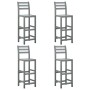 Küchenhocker 4 Einheiten aus massivem grauem Akazienholz von vidaXL, Küchenhocker - Ref: Foro24-312418, Preis: 276,88 €, Raba...